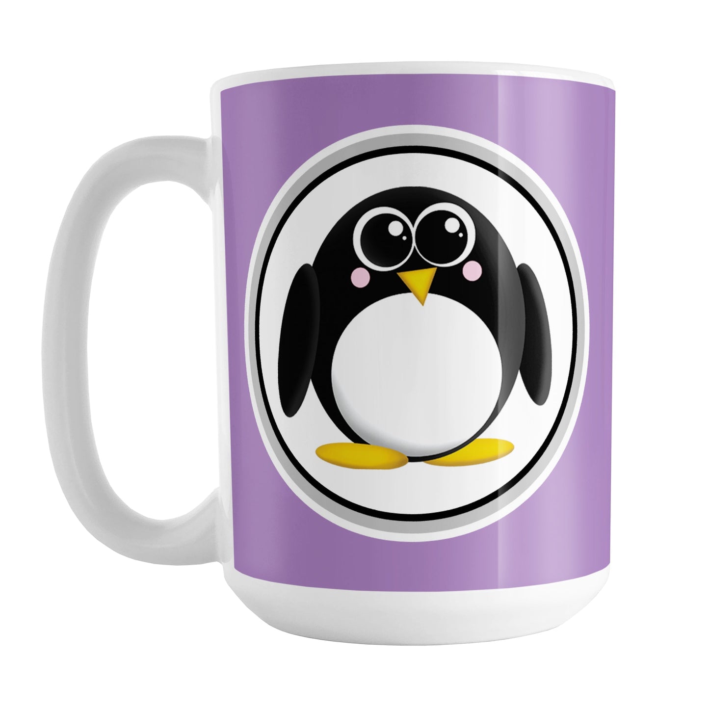 Adorable Purple Penguin Mug