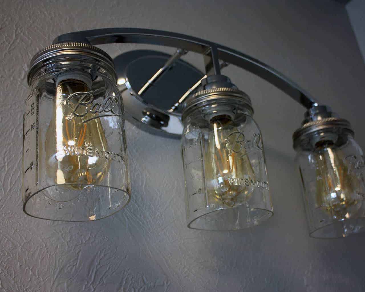 Hand-Cut Open Bottom Mason Jars for DIY Lighting, Pendants & Crafts