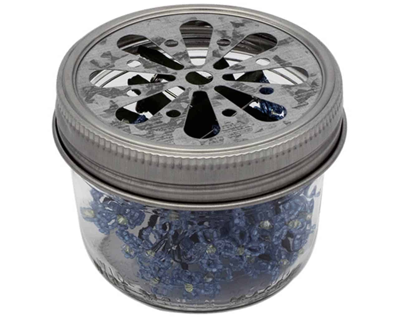 Daisy Cut Galvanized Metal Lid Inserts for Mason Jars 10 Pack