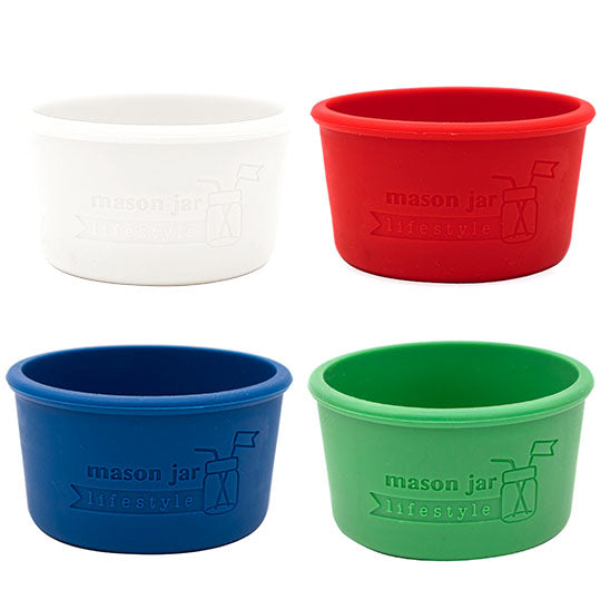 Silicone Sleeve for Wide Mouth Half Pint 8oz Mason Jars