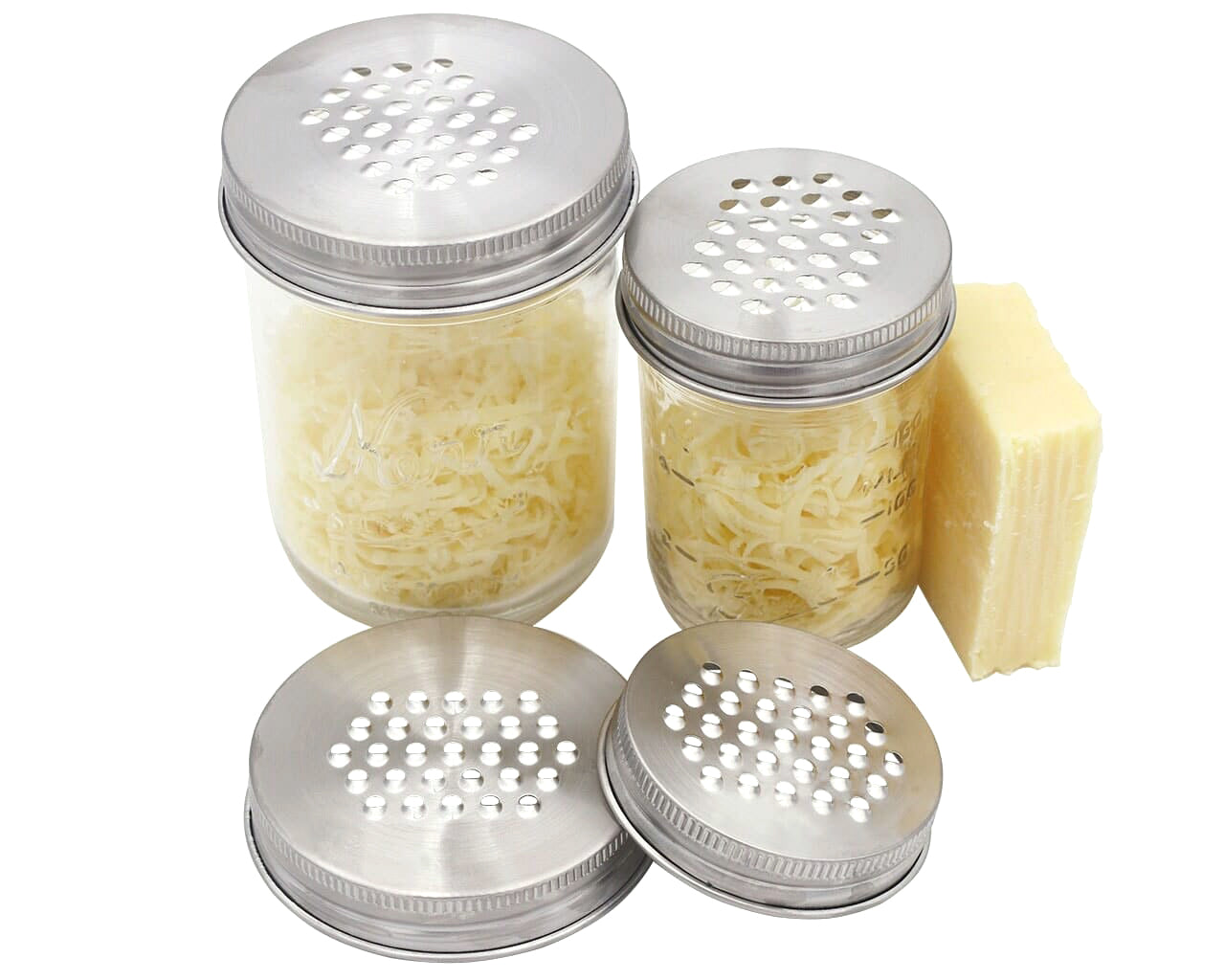 Grater / Shredder Stainless Steel Lid for Mason Jars