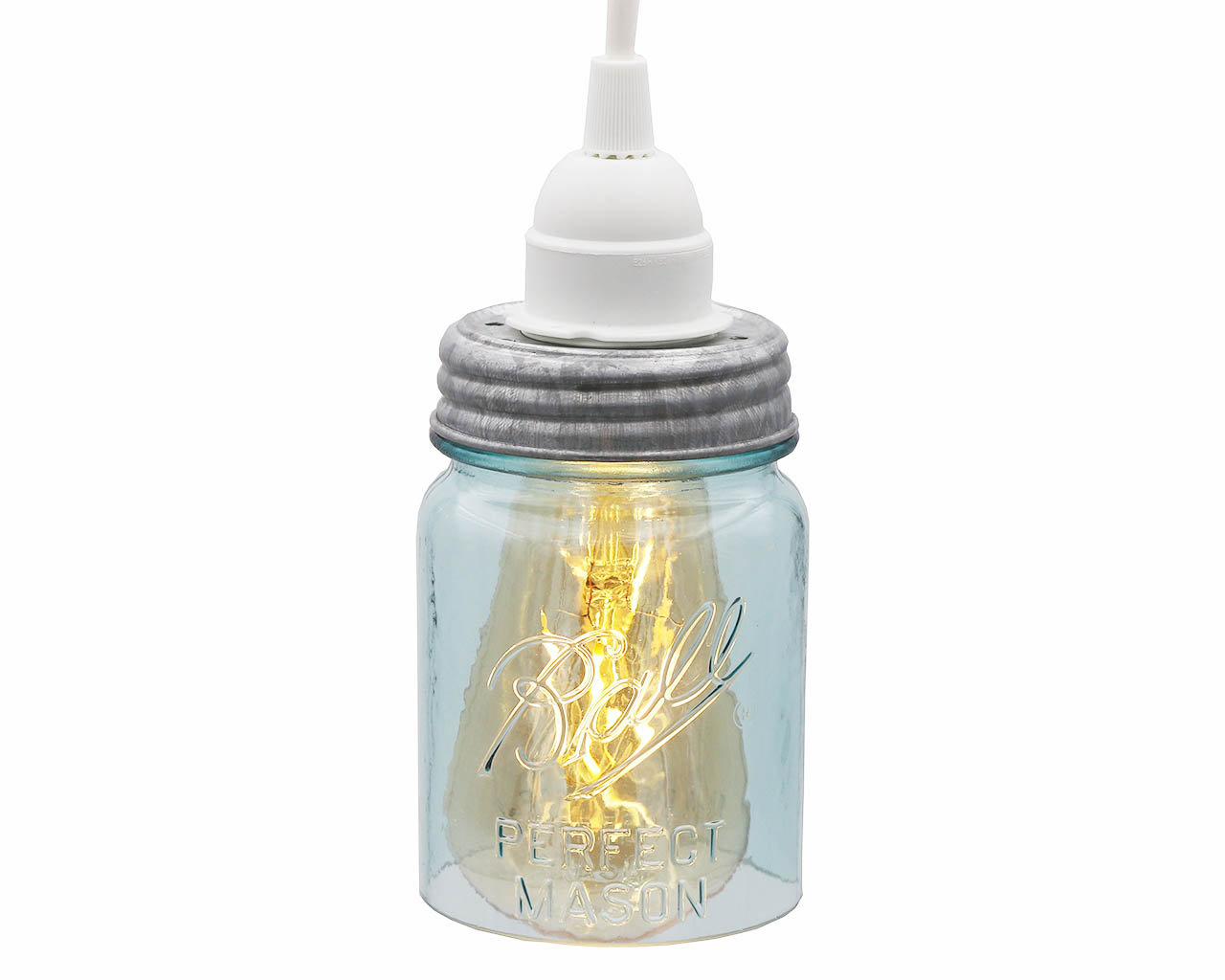 Hand-Cut Open Bottom Mason Jars for DIY Lighting, Pendants & Crafts