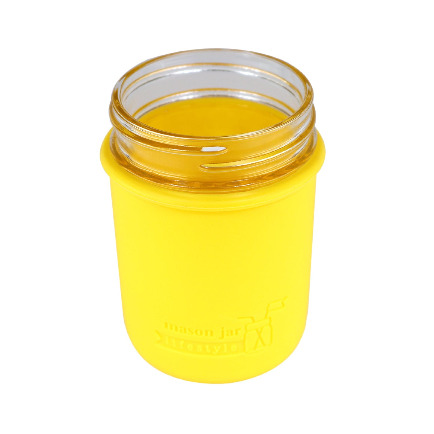 Silicone Sleeve for Regular Mouth Half Pint 8oz Mason Jars