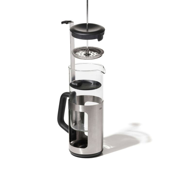 French Press with Grounds Lifter