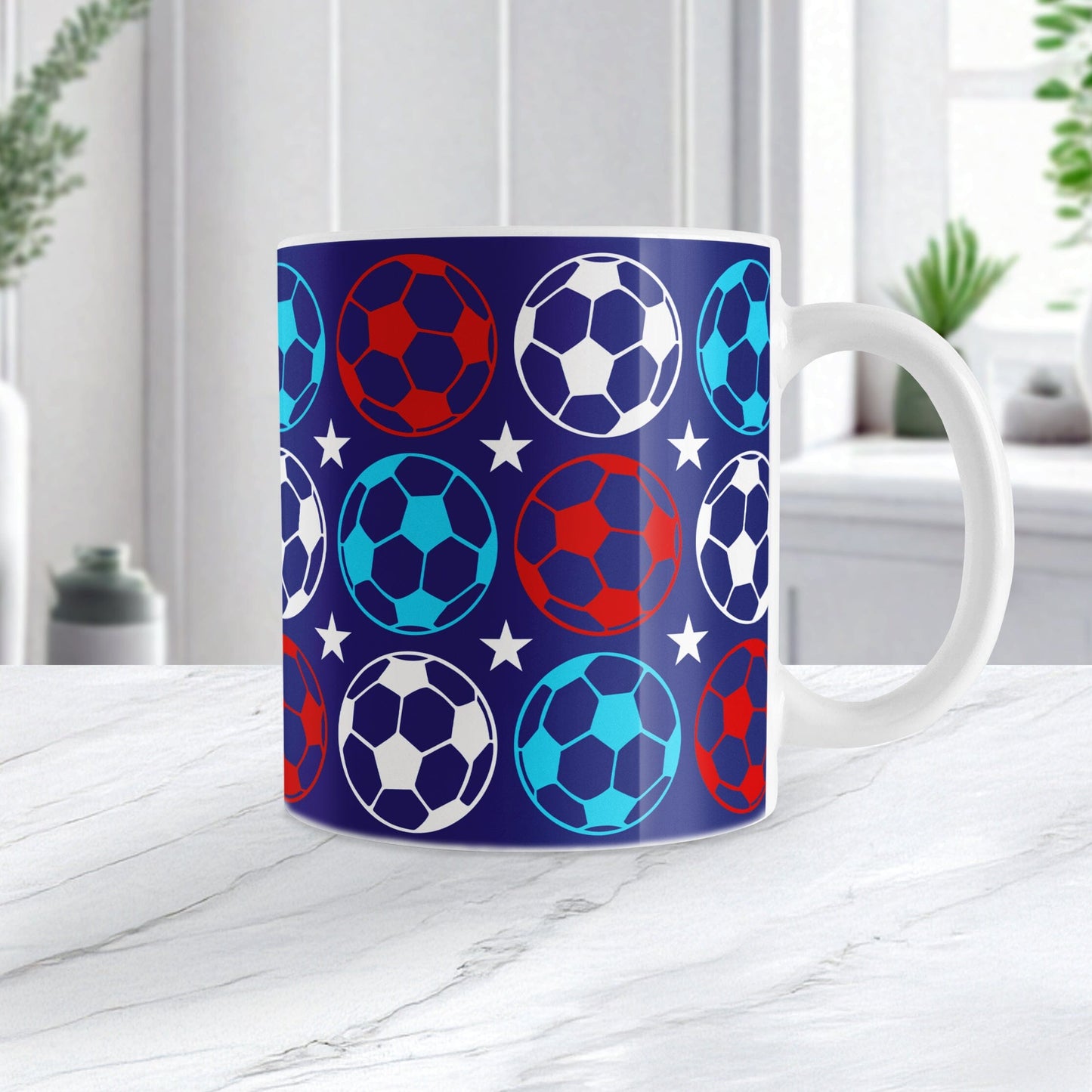 Patriotic Soccer Balls Mug