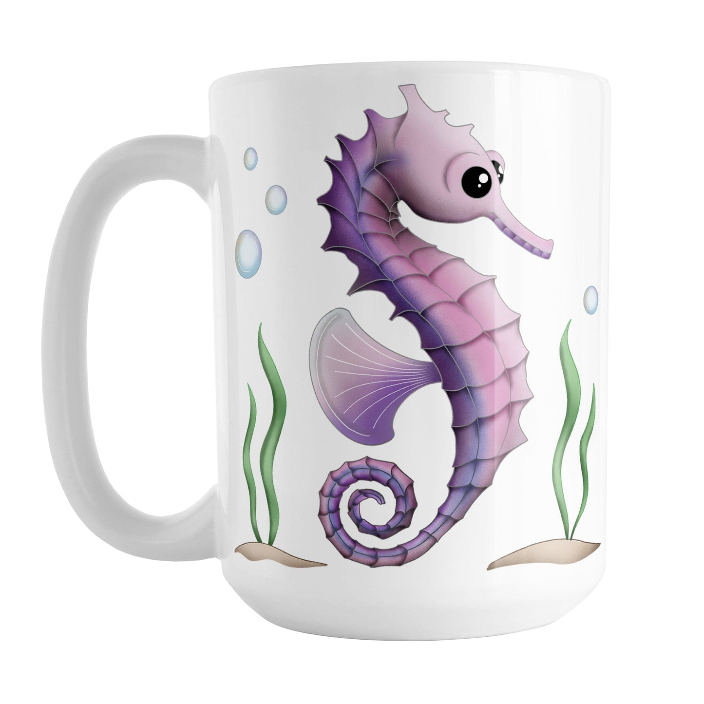 Pink and Purple Seahorse Mug