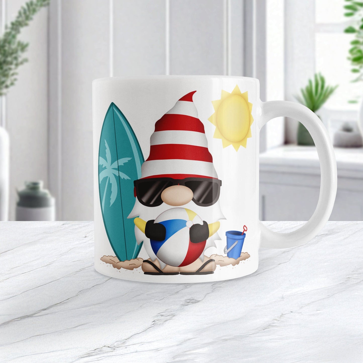 Summer Beach Gnome Mug