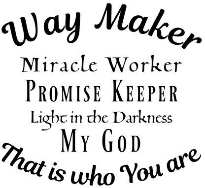 "Way Maker" Custom Laser Engraved Silicone Sleeve
