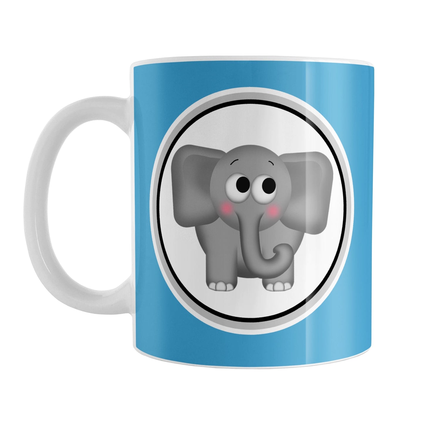 Adorable Blue Elephant Mug