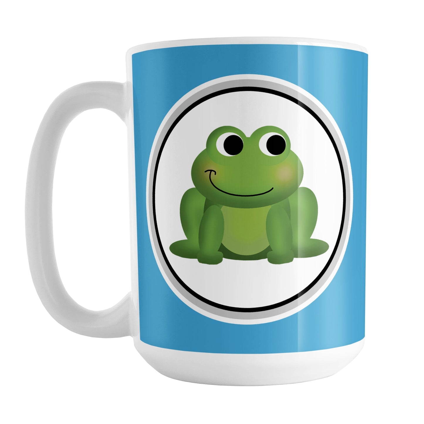 Adorable Blue Frog Mug