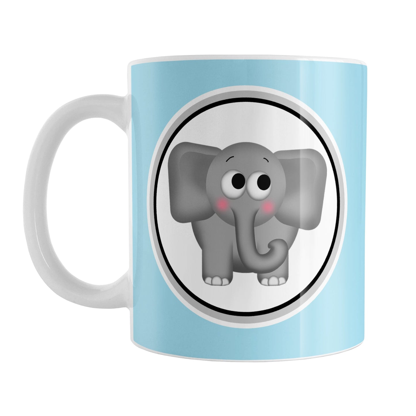 Adorable Light Blue Elephant Mug