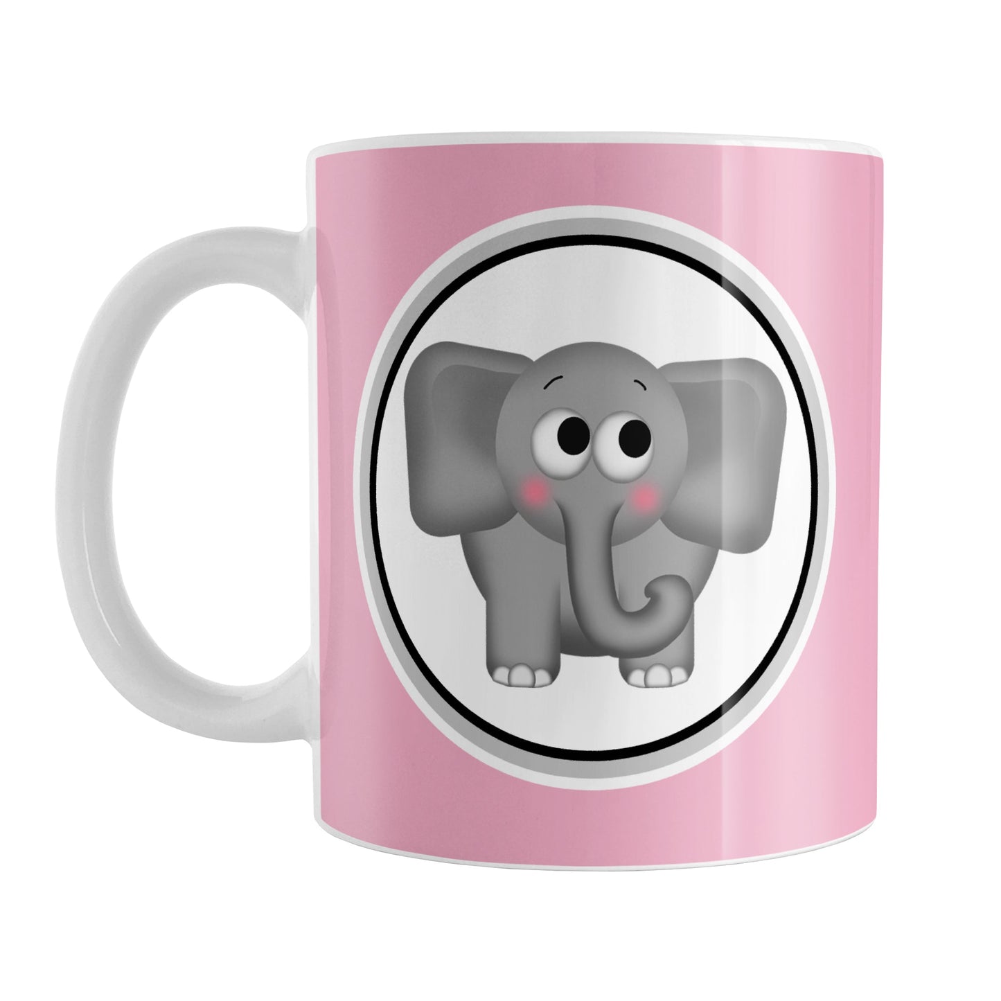 Adorable Pink Elephant Mug