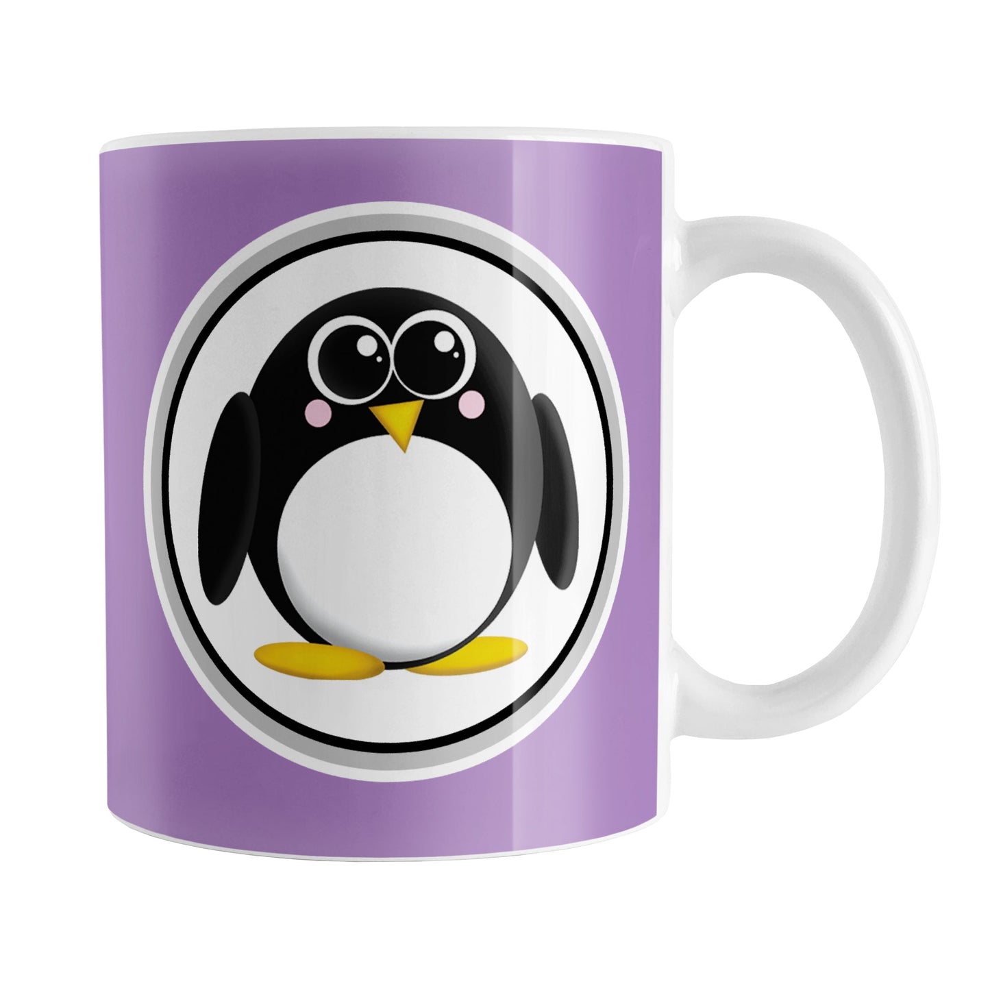 Adorable Purple Penguin Mug