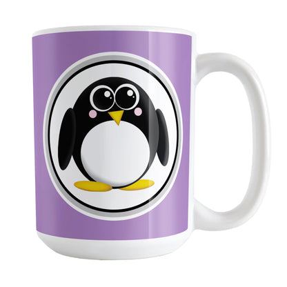 Adorable Purple Penguin Mug
