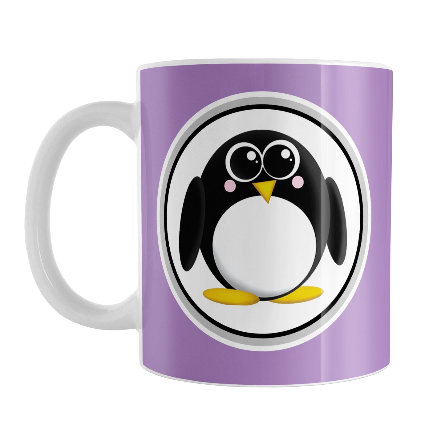 Adorable Purple Penguin Mug