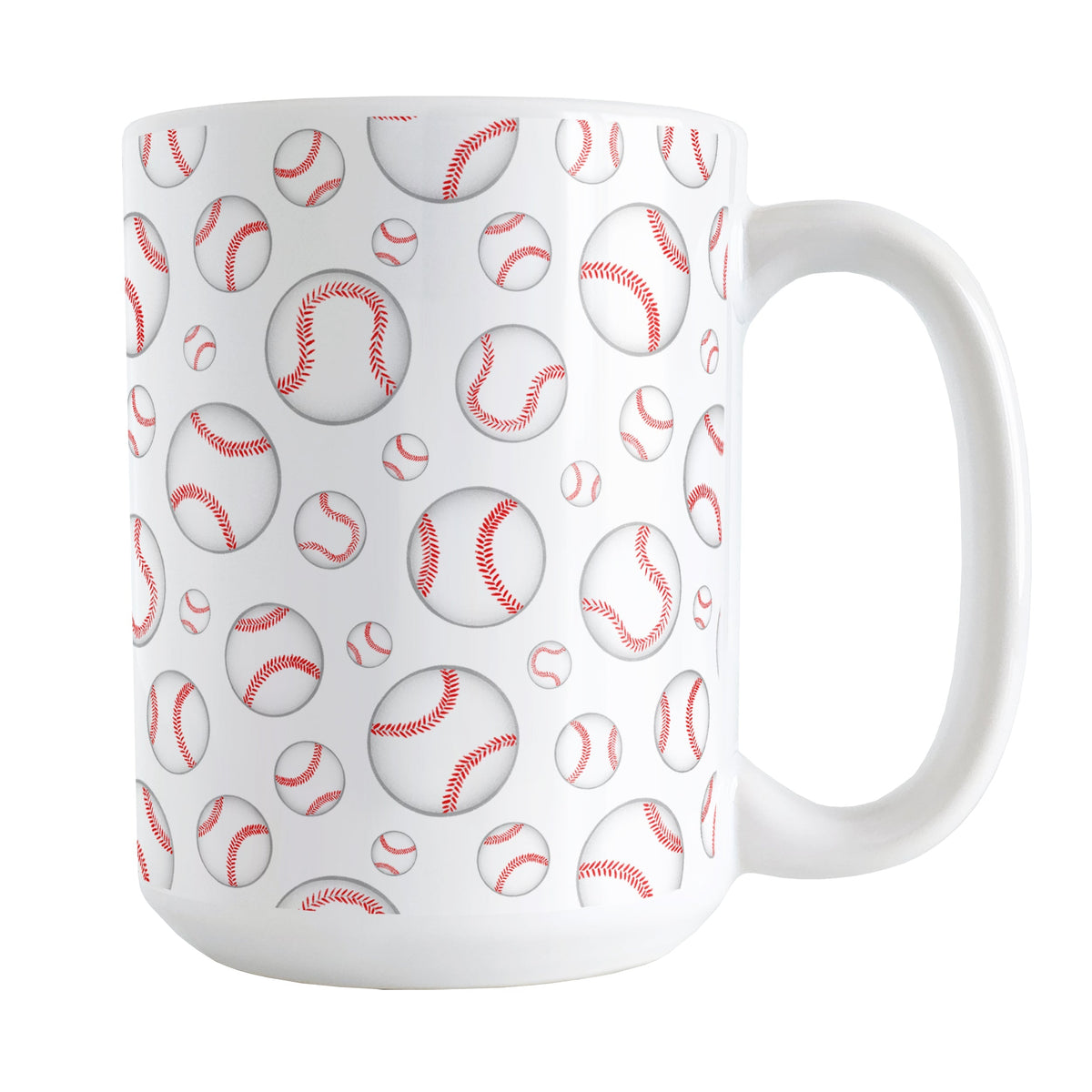 Baseballs Pattern Mug