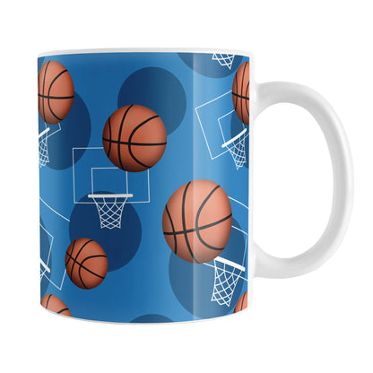 Blue Basketball Pattern Mug