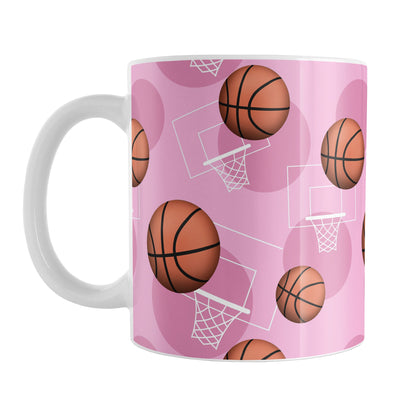 Pink Basketball Pattern Mug