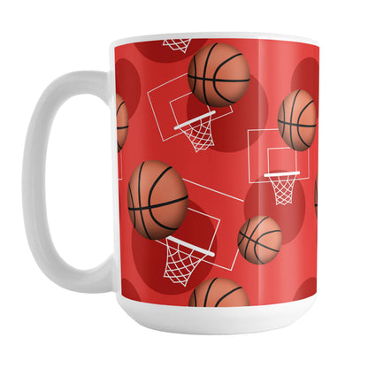 Red Basketball Pattern Mug