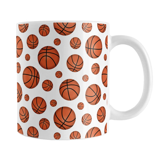 Basketballs Pattern Mug