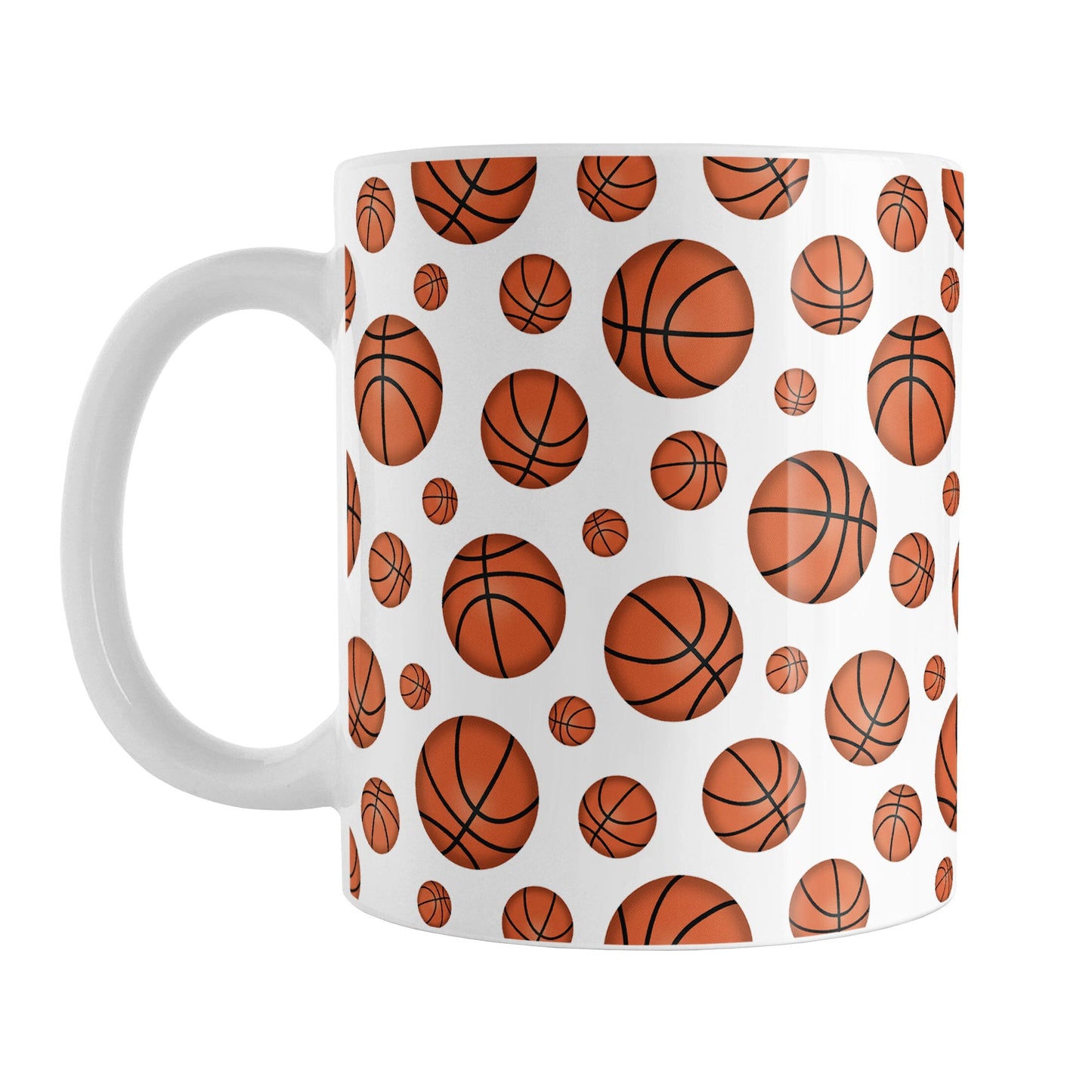 Basketballs Pattern Mug