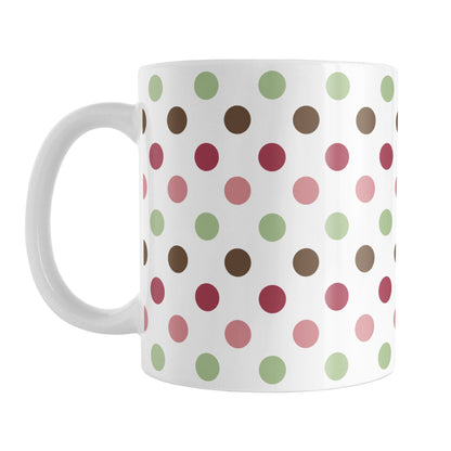 Berry Green Polka Dots Mug