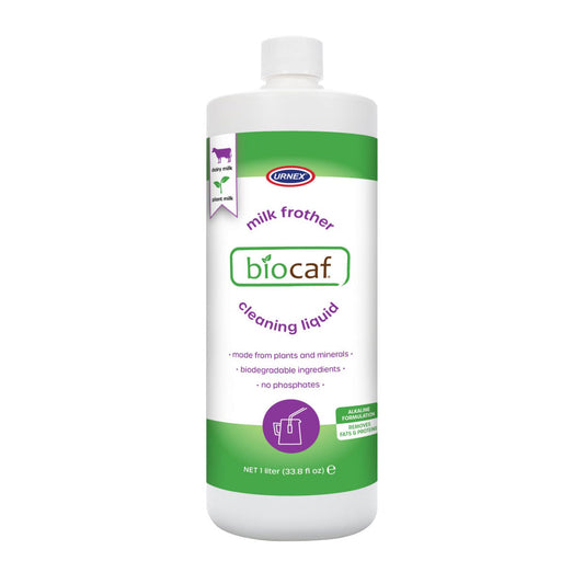 Urnex Biocaf Milk Frother Cleaning Liquid – 1 L (33.8 fl oz)