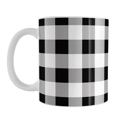 Black and White Buffalo Plaid Mug