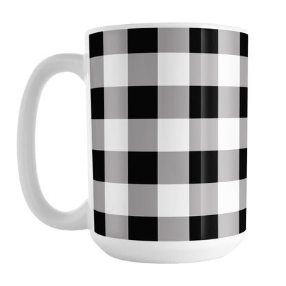 Black and White Buffalo Plaid Mug