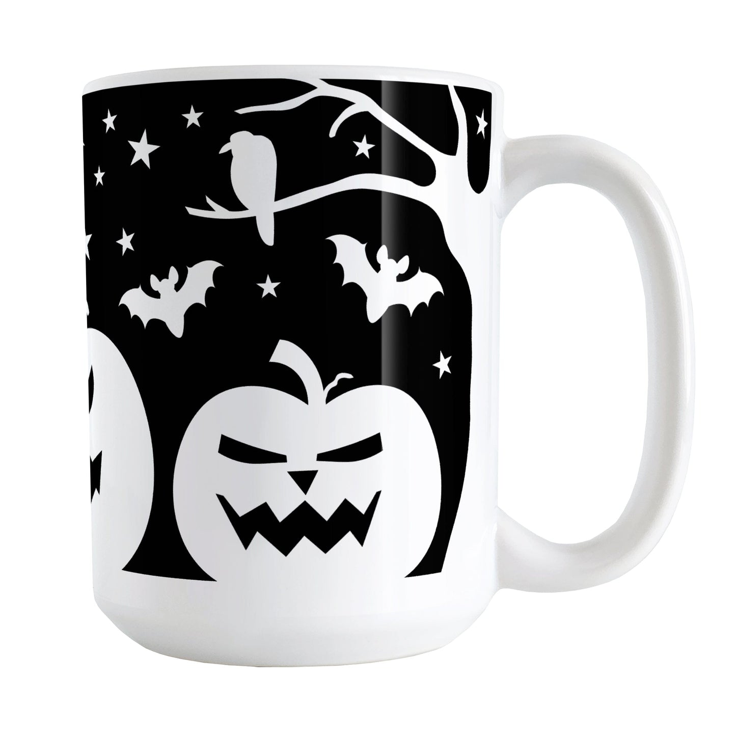 Black and White Halloween Mug