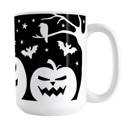 Black and White Halloween Mug