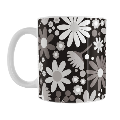 Black and White Wildflowers Mug