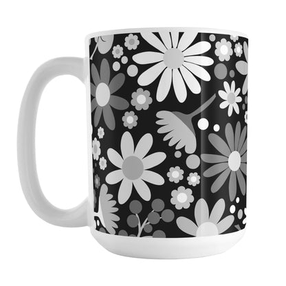 Black and White Wildflowers Mug