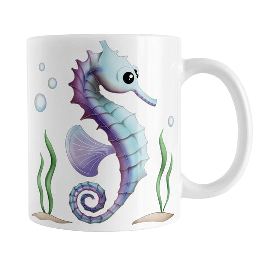 Blue and Purple Seahorse Mug