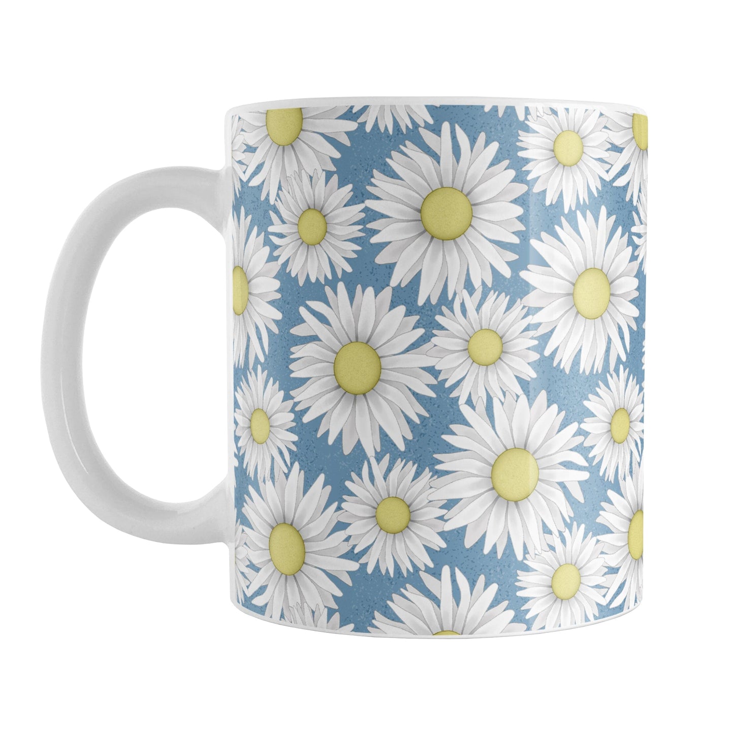 Blue Daisy Pattern Mug