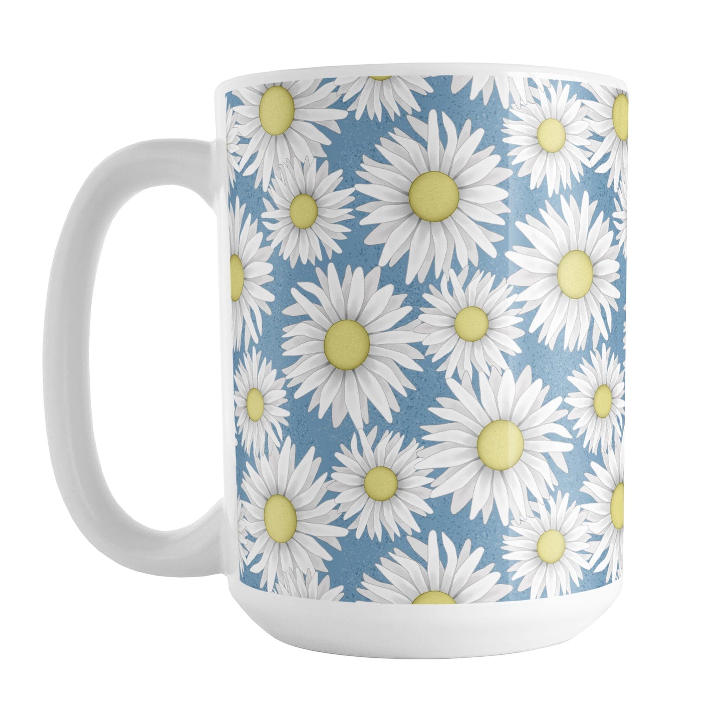 Blue Daisy Pattern Mug