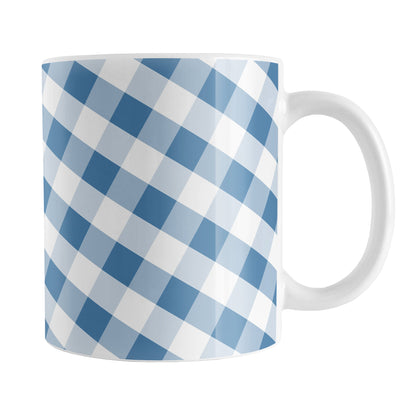 Blue Gingham Mug