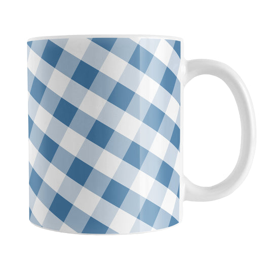 Blue Gingham Mug