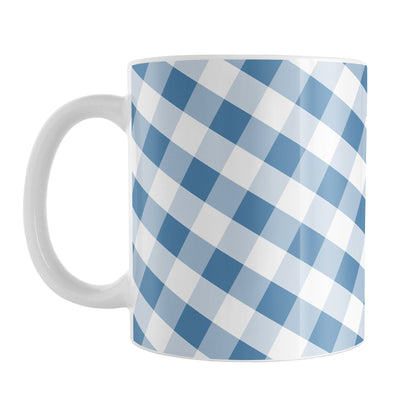 Blue Gingham Mug