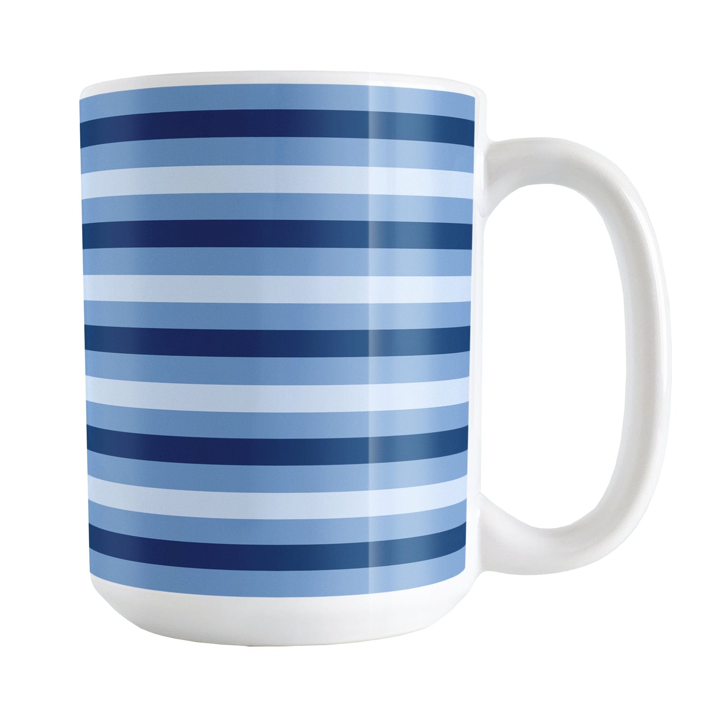 Blue Stripes Pattern Mug