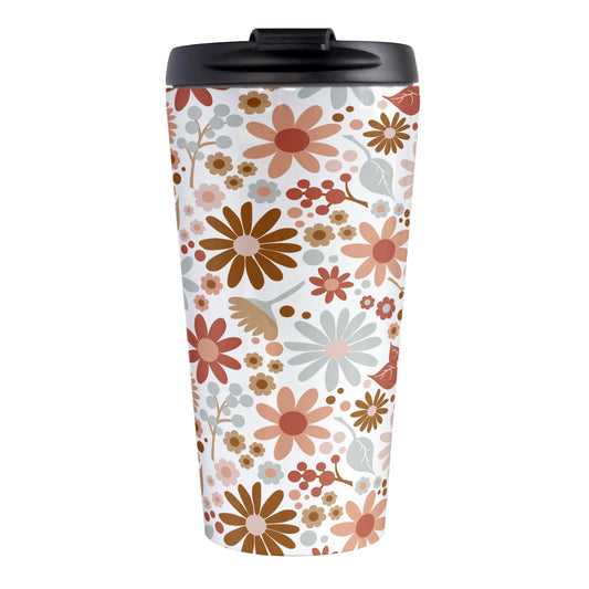 Boho Summer Flowers Travel Mug