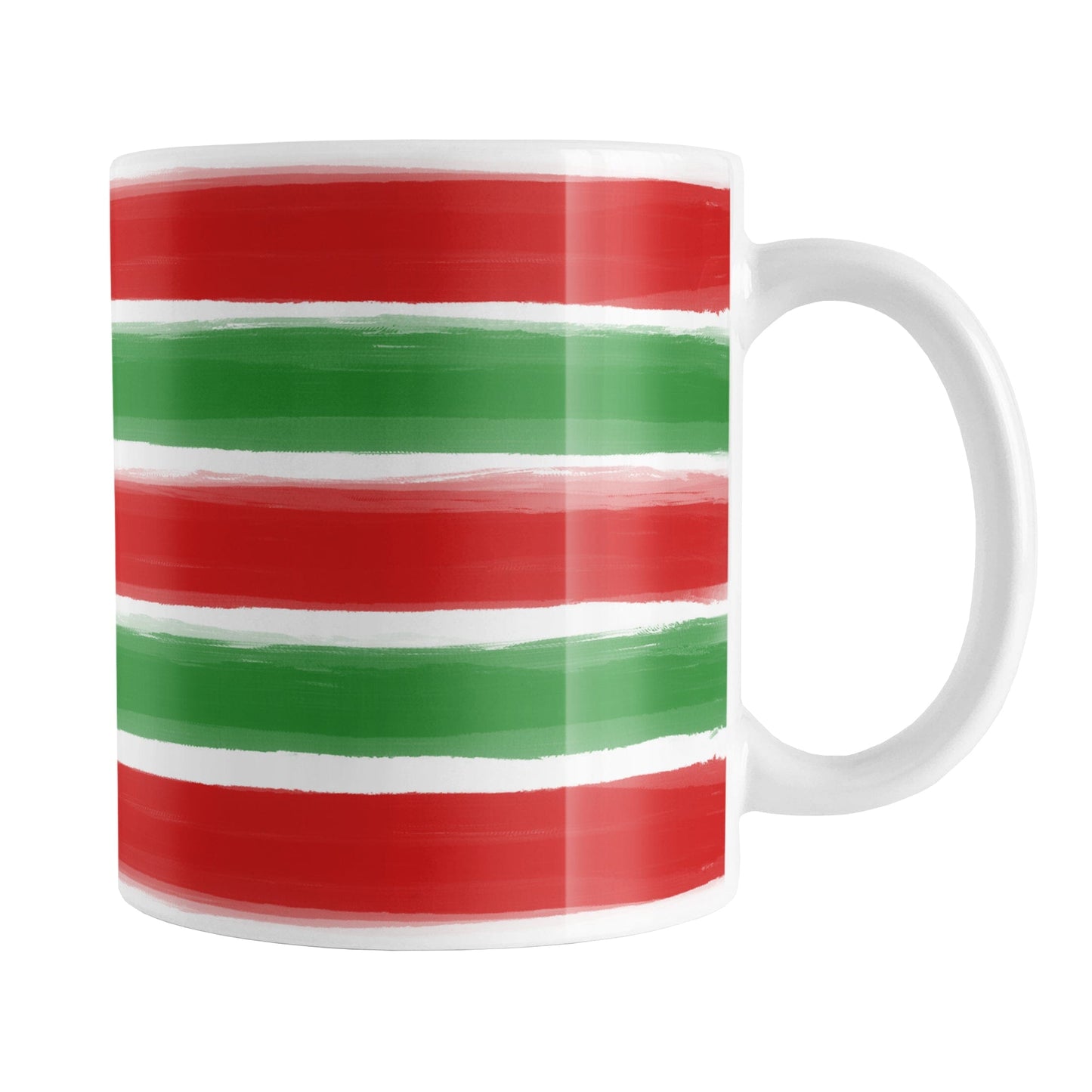 Christmas Paint Brush Strokes Mug