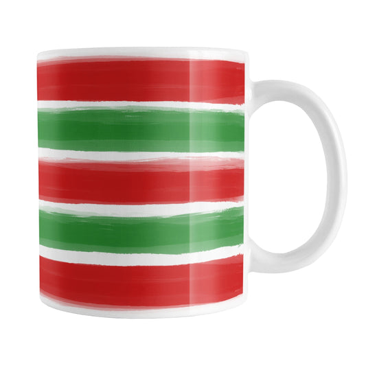 Christmas Paint Brush Strokes Mug