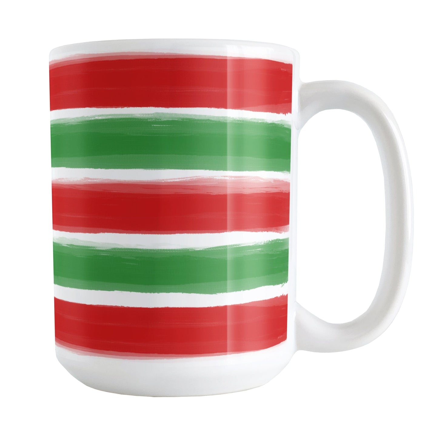 Christmas Paint Brush Strokes Mug