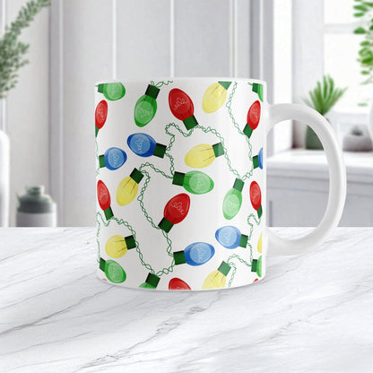 Classic Holiday Lights Christmas Mug