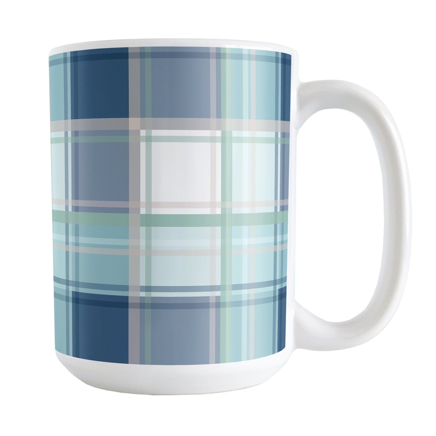 Coastal Plaid Mug