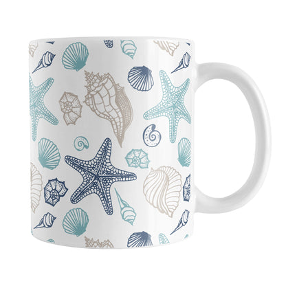 Coastal Seashells Pattern Mug