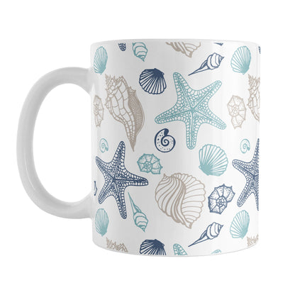 Coastal Seashells Pattern Mug