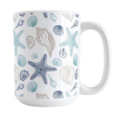Coastal Seashells Pattern Mug