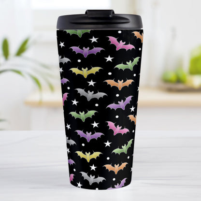 Colorful Bats Travel Mug
